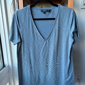 Theory Blue Dayne B V-Neck Atmos Light Tee